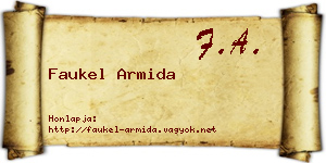 Faukel Armida névjegykártya